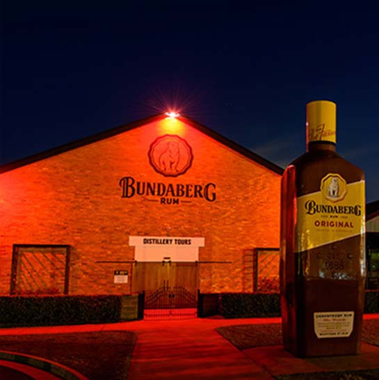 Picture of the Bundaberg Rum Distillery.