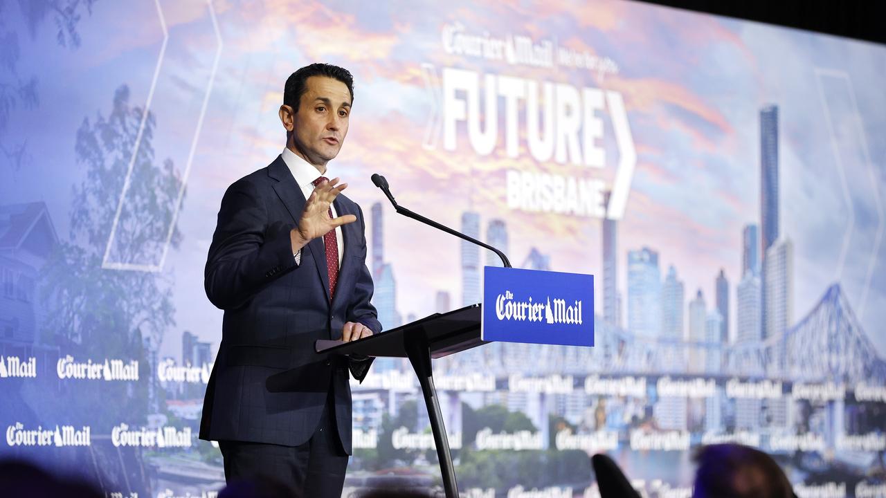 Premier David Crisafulli making an announcement
